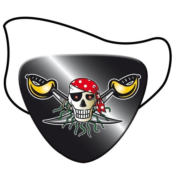 Piraten Mitgebsel Gastgeschenk Augenklappe Totenkopf Pappe Papier