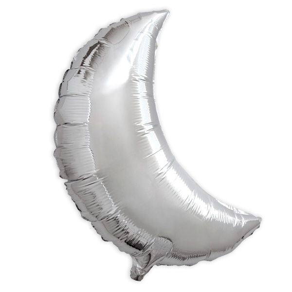 Folienballon Mond Silber