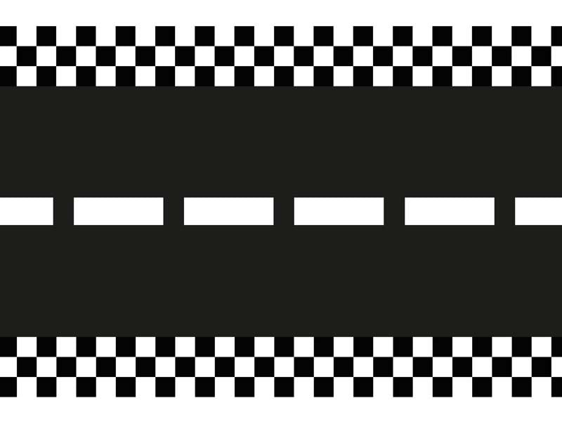 Tischläufer Baustellen Bagger Party Autorennen Kindergeburtstag Racing Straßendesign