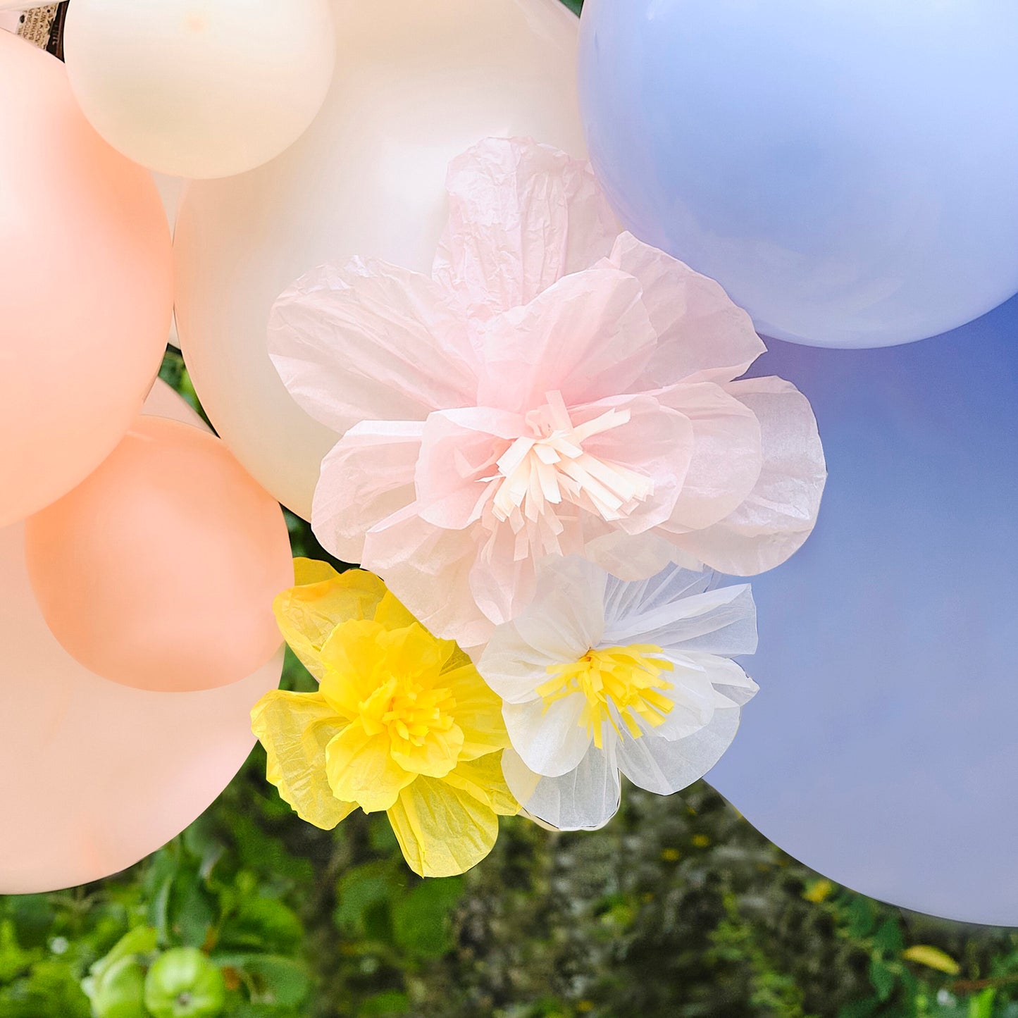 Ballongirlande Ginger Ray Pastell Frühling mit Blumen