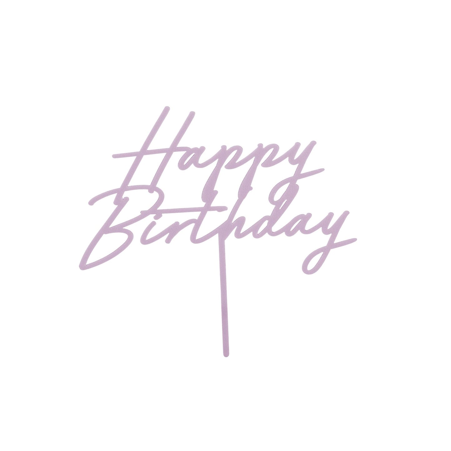 Acryl Caketopper Tortendeko Happy Birthday Lila Flieder Lavendel