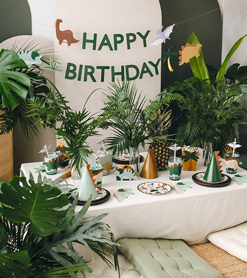 Dinosaurier Geburtstag Party Dekoration Partyhüte Grün