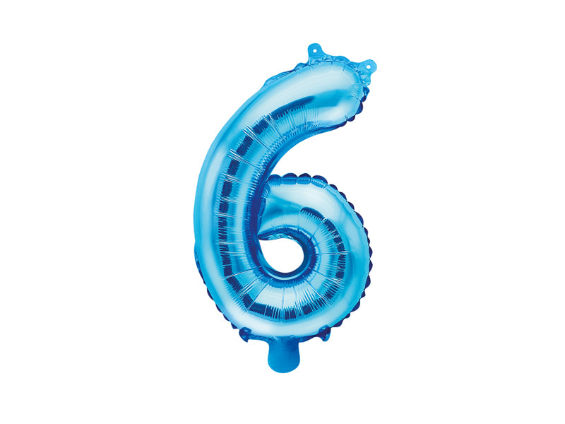 Zahlenballon Blau 35cm
