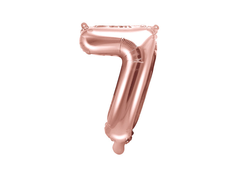 Zahlenballon Roségold 86cm