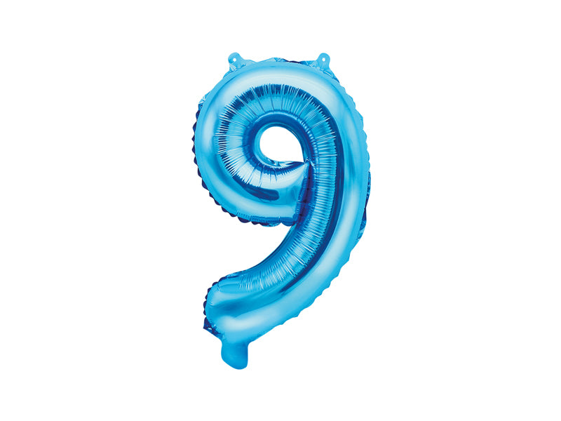 Zahlenballon Blau 35cm