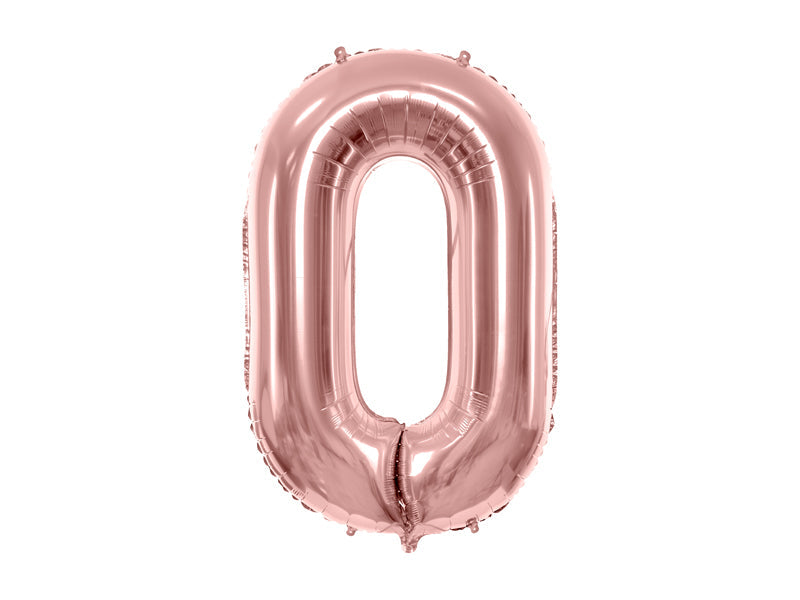 Zahlenballon Roségold 86cm