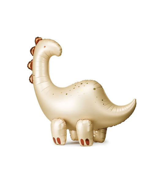 Folienballon Brontosaurus Langhals Beige Gold Dino Party Kindergeburtstag