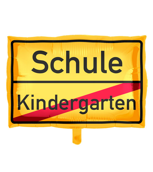 Folienballon Einschulung Schulstart Schule Kindergarten Schild