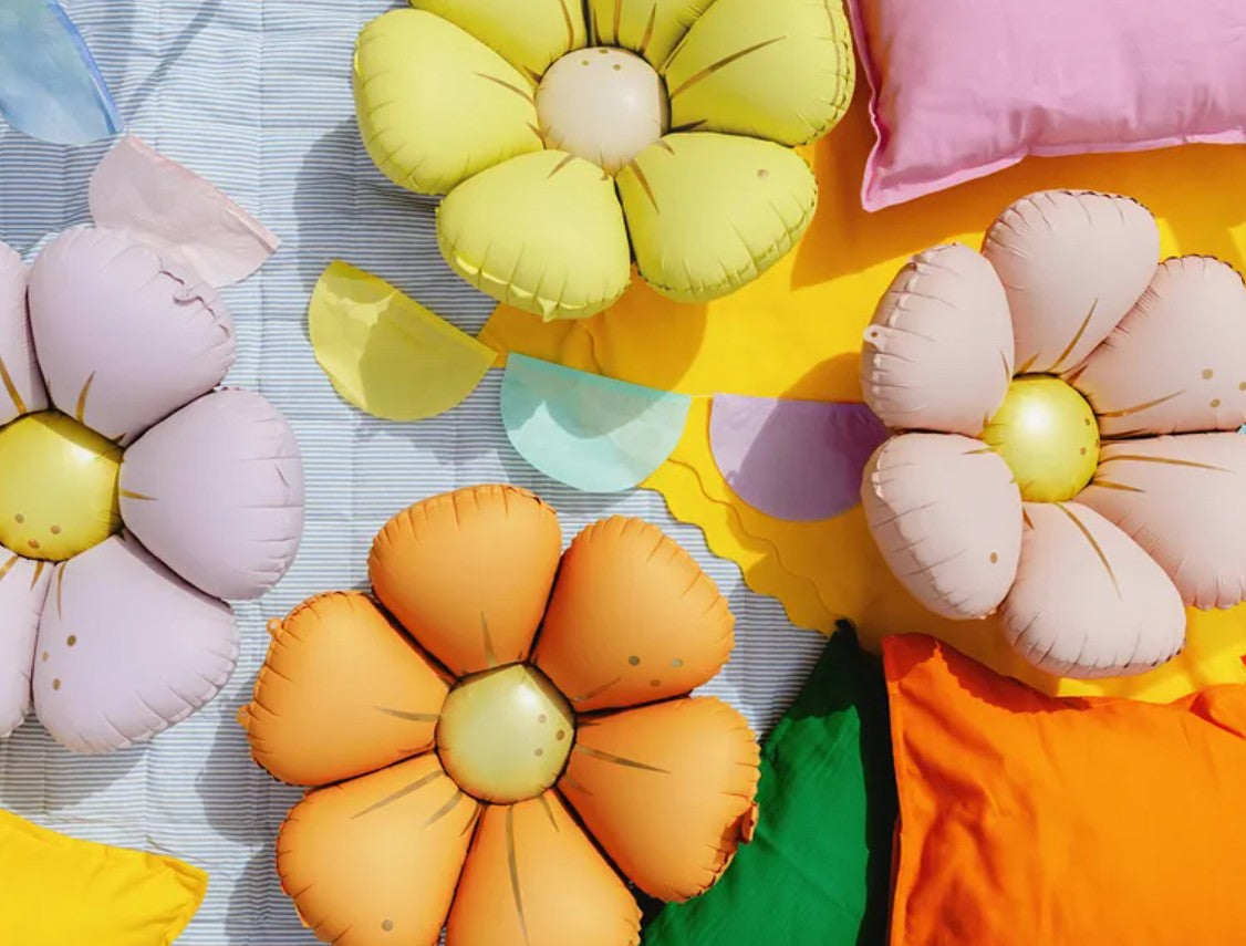 Folienballons Blumen Blümchen Pastell Matt Set