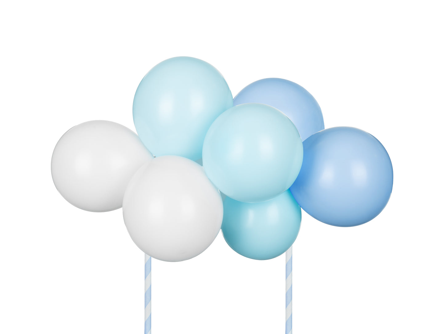 Caketopper Ballongirlande DIY Blau Kuchendeko Ballons