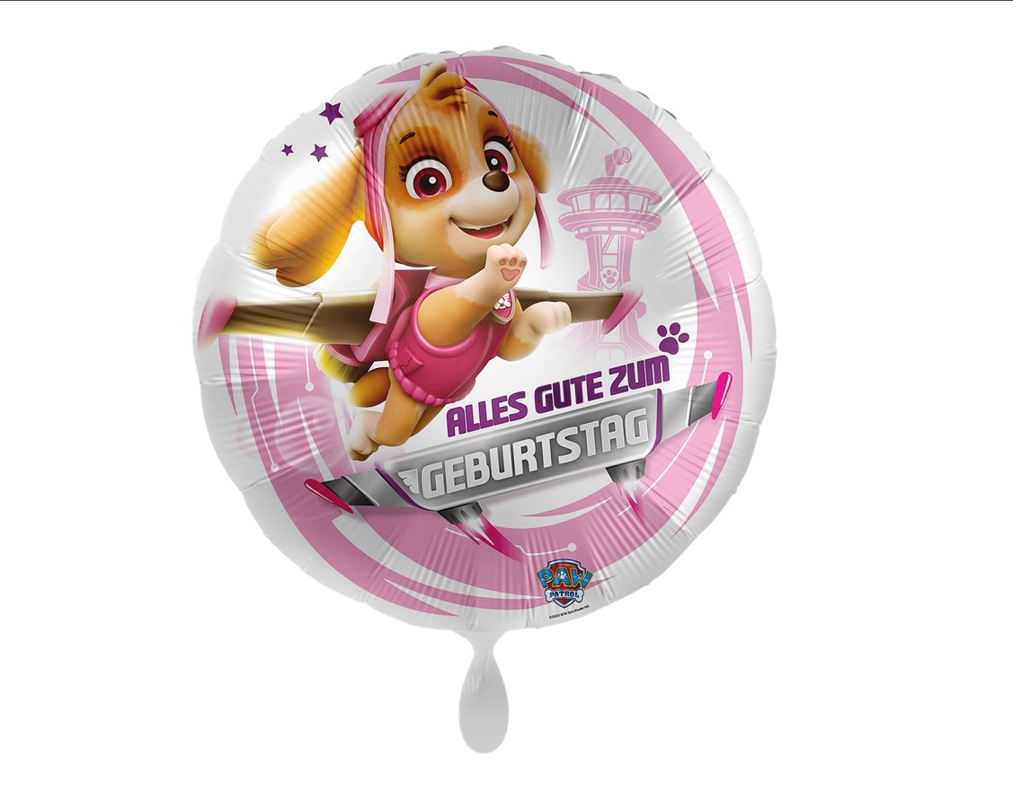Paw Patrol Folienballon Alles Gute zum Geburtstag Skye
