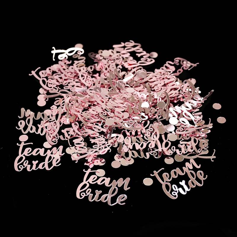 Team Bride Brautparty Bridalshower Brideparty Rosegold Konfetti