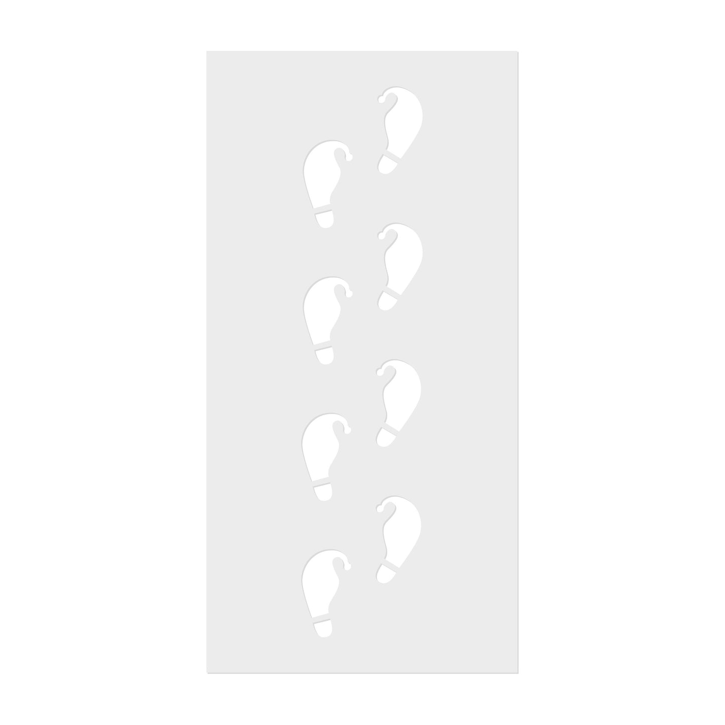 Fußabdruck Schablone Wichtel