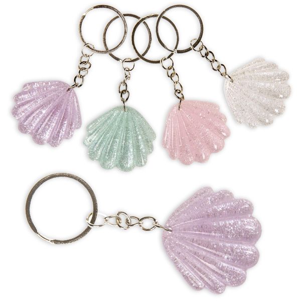 Schlüsselanhänger Mermaid Party Kindergeburtstag Mitgebsel Gastgeschenk Meerjungfrau Muschel Geburtstag