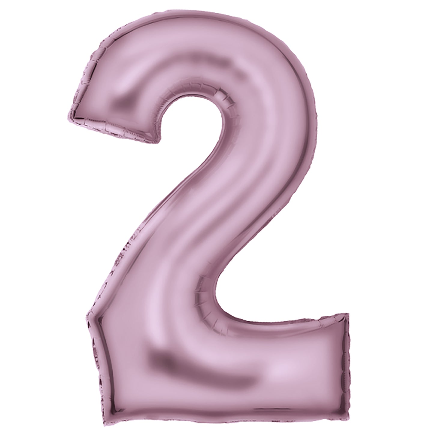 Zahlenballon Silk Lustre Pastel Pink