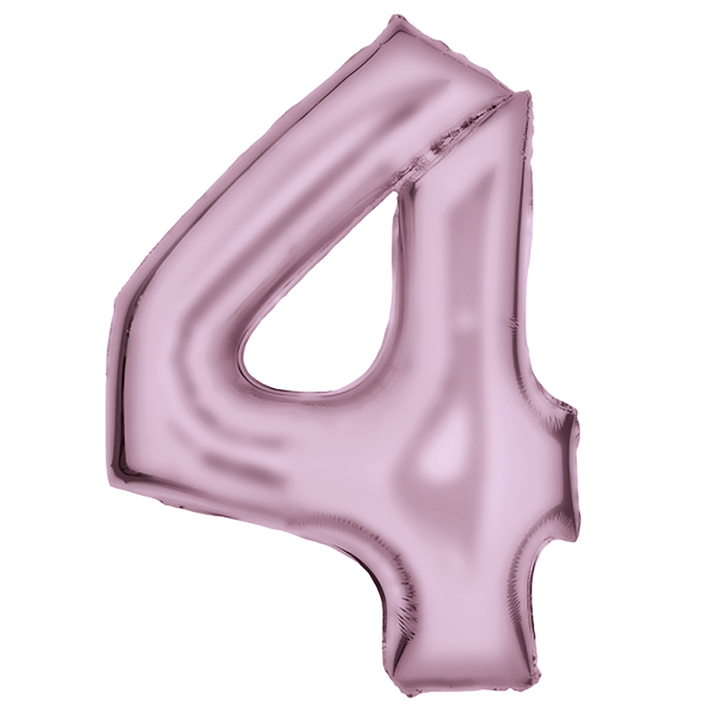 Zahlenballon Silk Lustre Pastel Pink