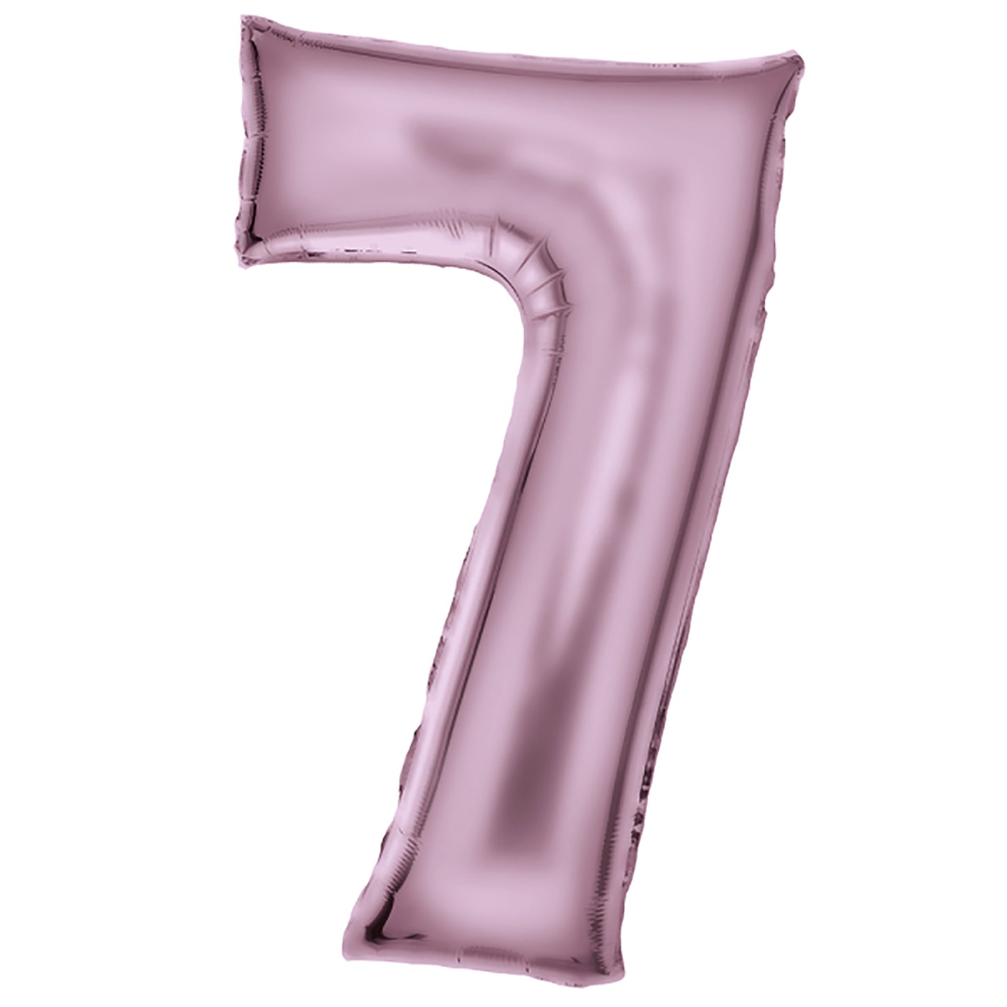 Zahlenballon Silk Lustre Pastel Pink