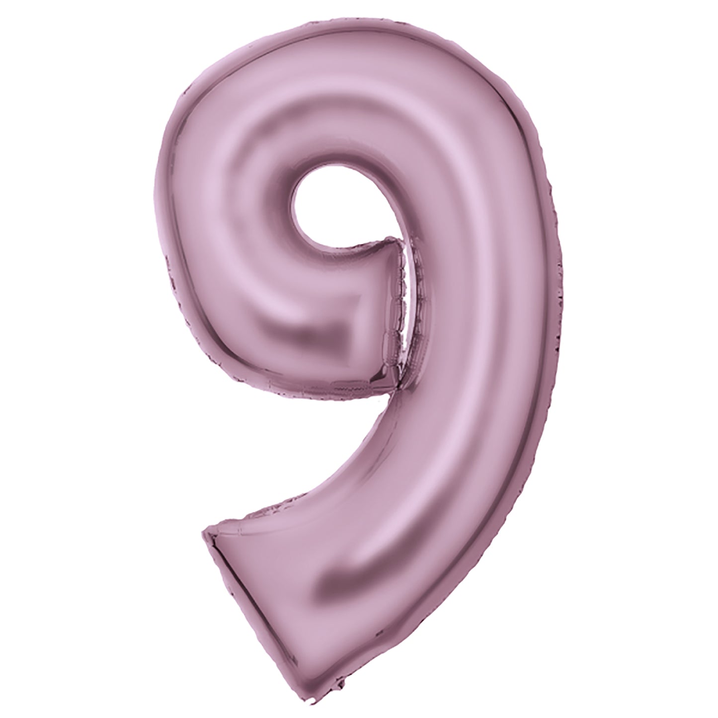 Zahlenballon Silk Lustre Pastel Pink