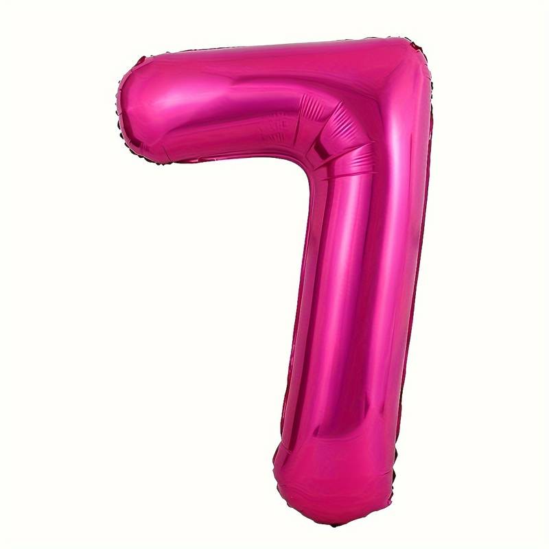 Zahlenballon Pink