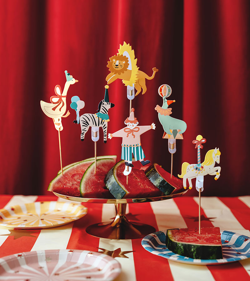 Caketopper Kuchendeko Tortendeko Zirkus Party Kindergeburtstag