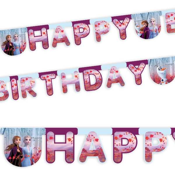 Frozen Die Eiskönigin Disney Geburtstag Party Happy Birthday Girlande