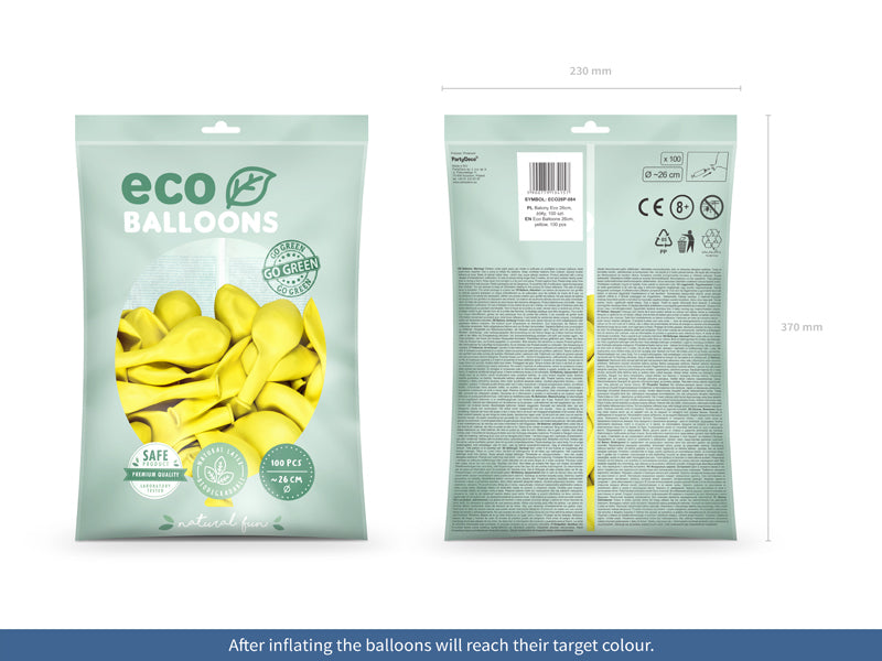 Eco Latexballon Pastell Gelb