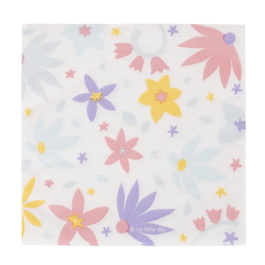 Servietten Feen Party Kindergeburtstag Geburtstag Fairytale Blumen Pastell