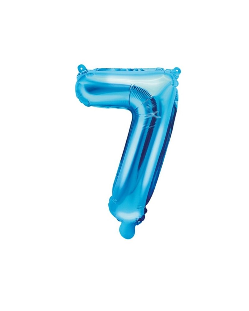 Zahlenballon Blau 35cm