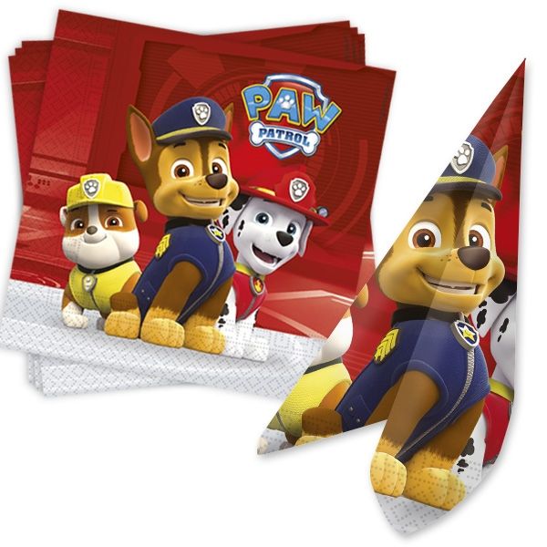 Paw Patrol Party Kindergeburtstag Marshall Chase Skye Rocky Rubble Servietten