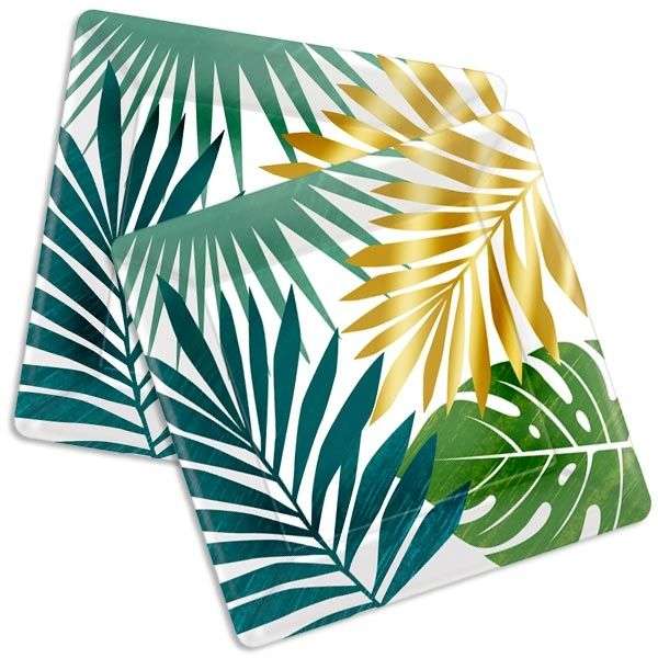 Monstera Blatt Blätter Partyteller Pappteller Dschungel Party