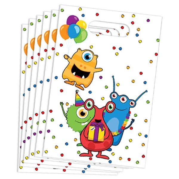 Plastiküte Mitgebsel Tüte Monster
