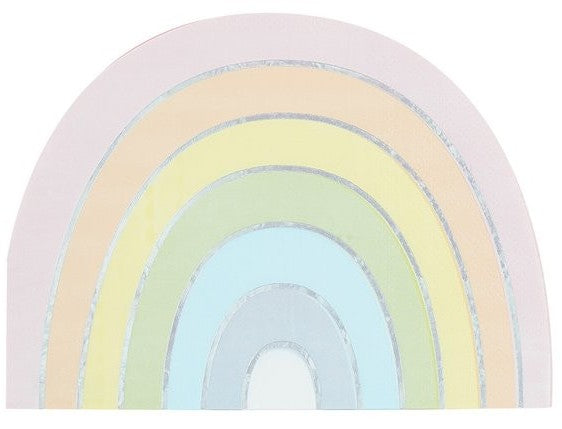 Pastell Regenbogen Servietten Party Deko