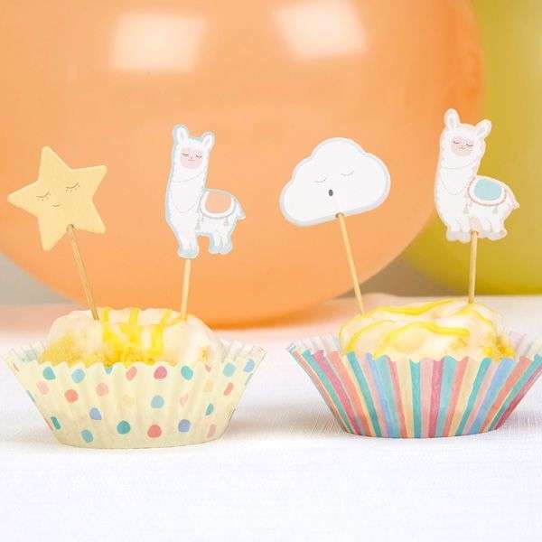 Lama Party Geburtstag Dekoration Muffinförmchen