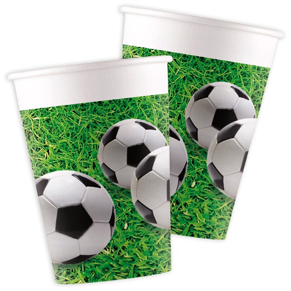 Partybecher Pappbecher Fußball Soccer Party Geburtstag
