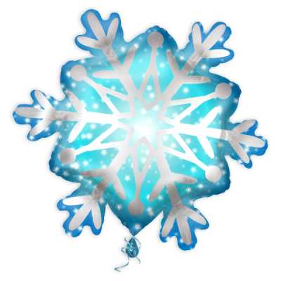 Folienballon Schneeflocke