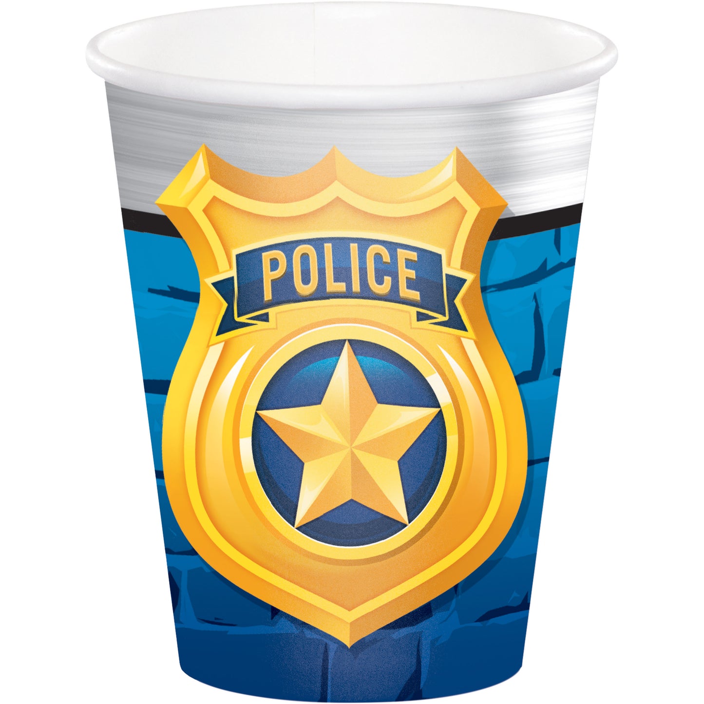 Polizei Party Kinder Geburtstag Pappbecher Partybecher Dekoration