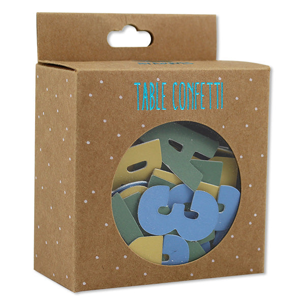 Konfetti Einschulung ABC 123 Blau Grün Gelb Schulkind Schulstart Einschulung Schulanfang Deko