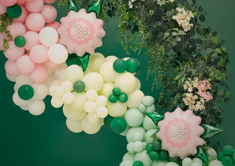 Folienballon Blume Rosa
