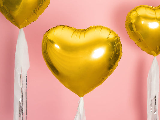 Folienballon Herz Hochzeit Bride to Be Brautparty Junggesellinnenabschied Gold