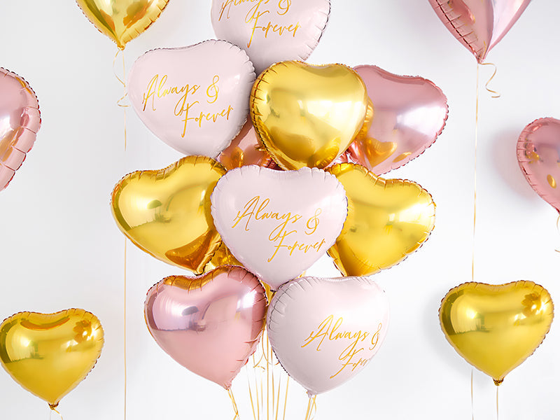Folienballon Herz Hochzeit Bride to Be Brautparty Junggesellinnenabschied Rosegold Gold