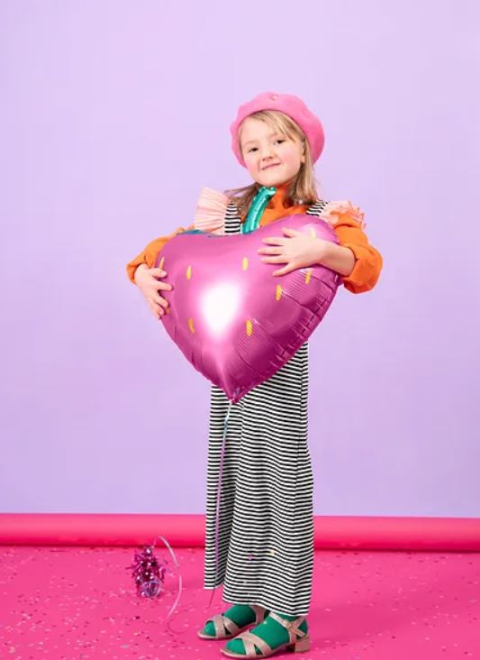 Folienballon Erdbeere