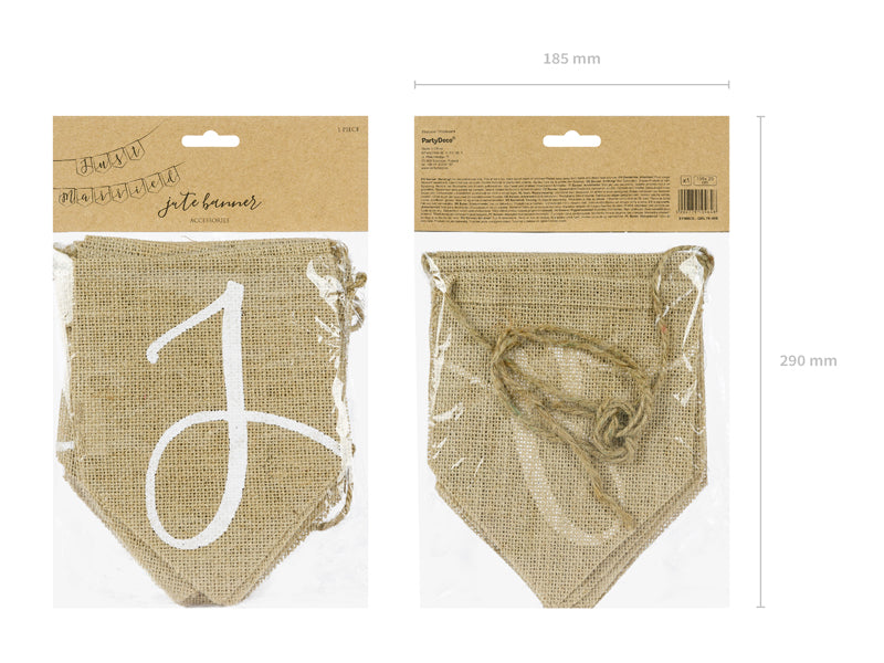 Jute Girlande Just Married