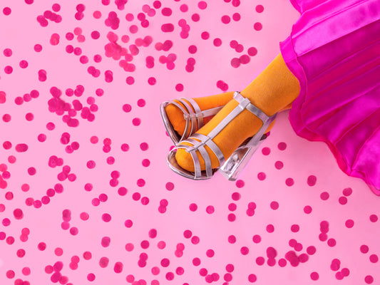 Konfetti Seidenpapier Papier Rosa Pink