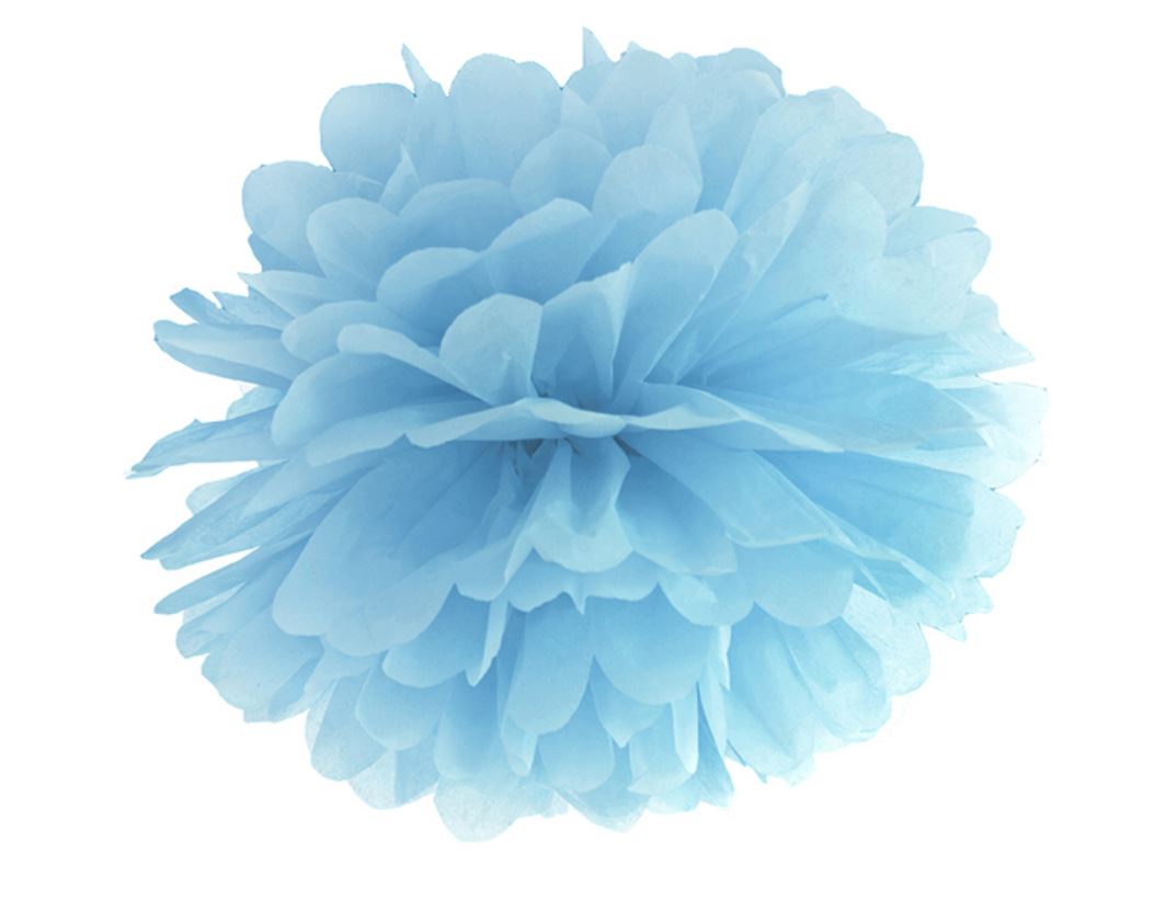 Pompom Hellblau