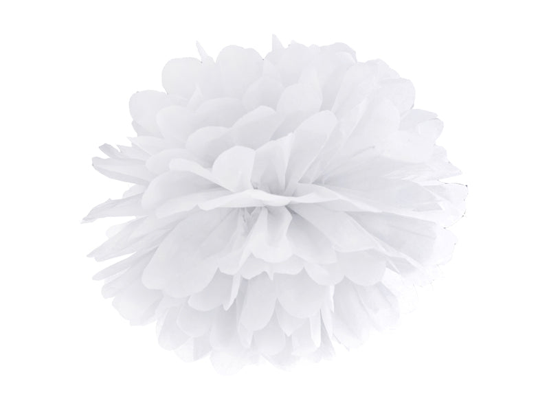 Pompom Weiss 25cm