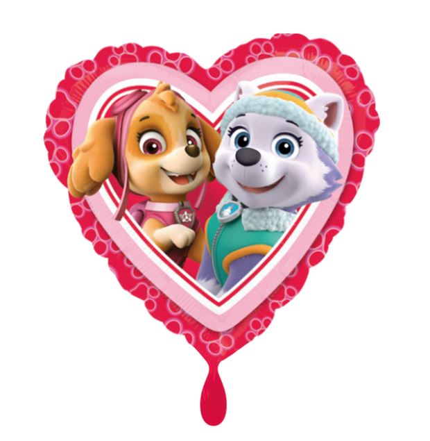 Paw Patrol Party Kindergeburtstag Deko Skye Everest Folienballon Herz