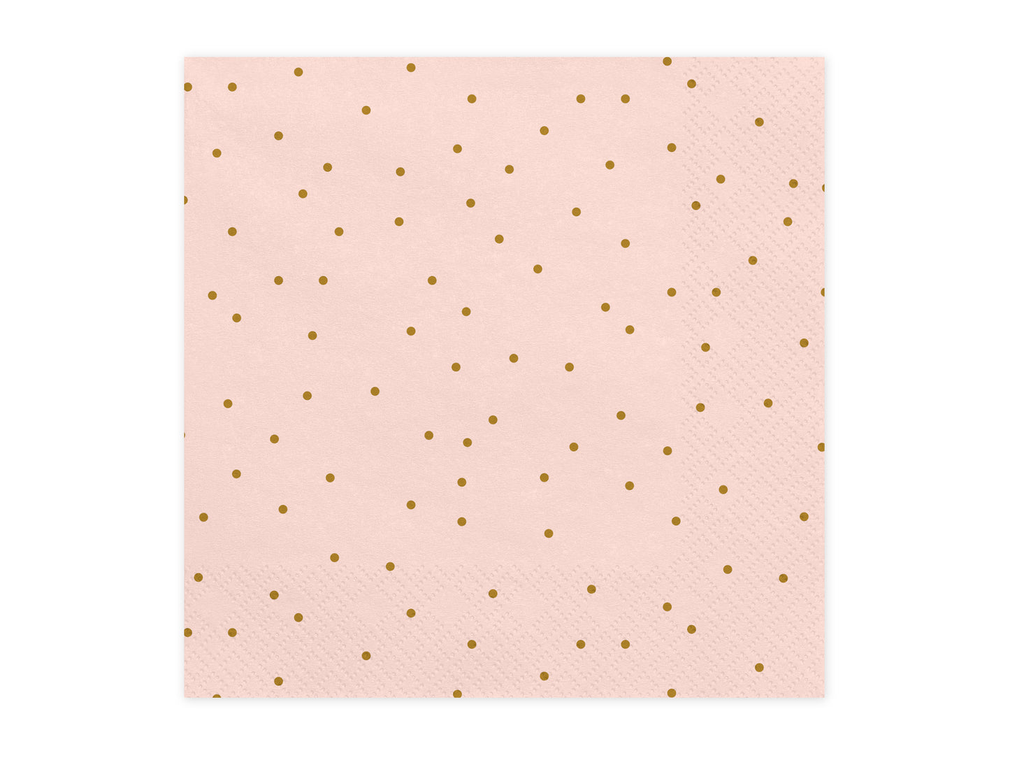 Servietten Rosa Gold Punkte