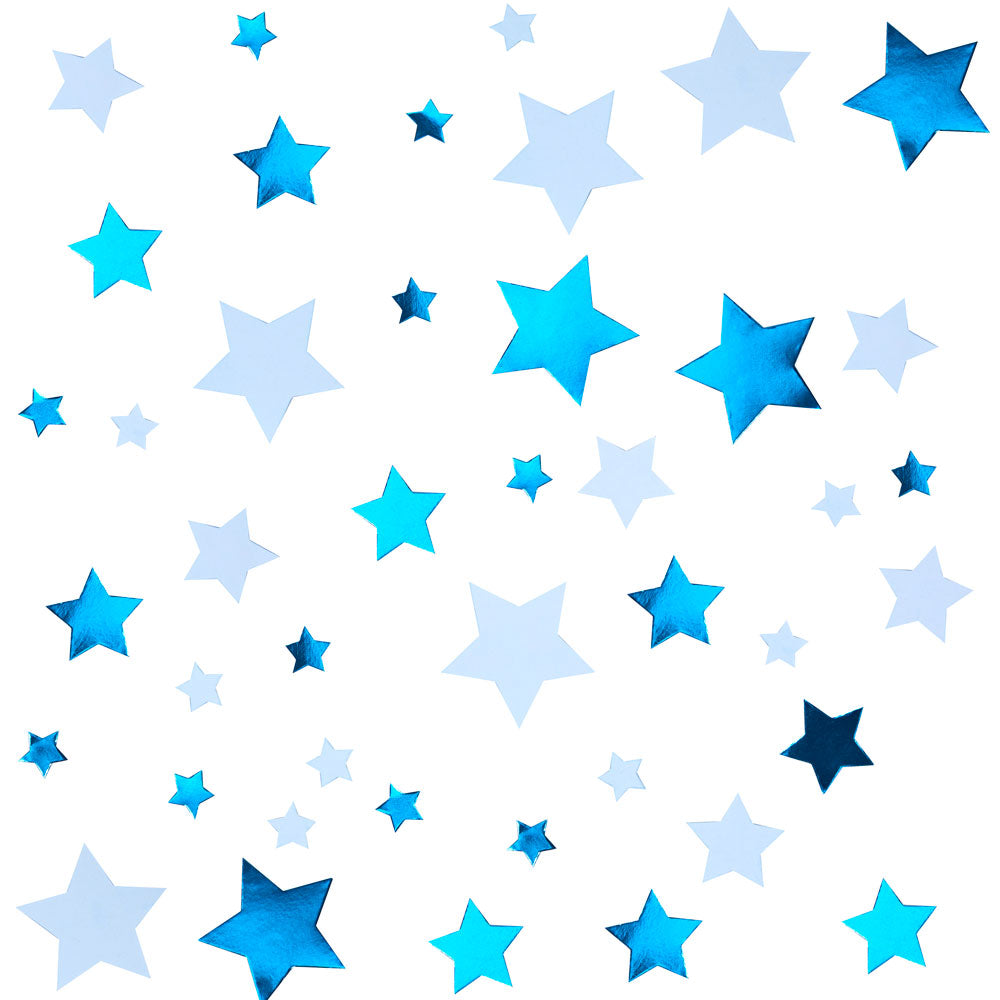 Konfetti Sterne Blau