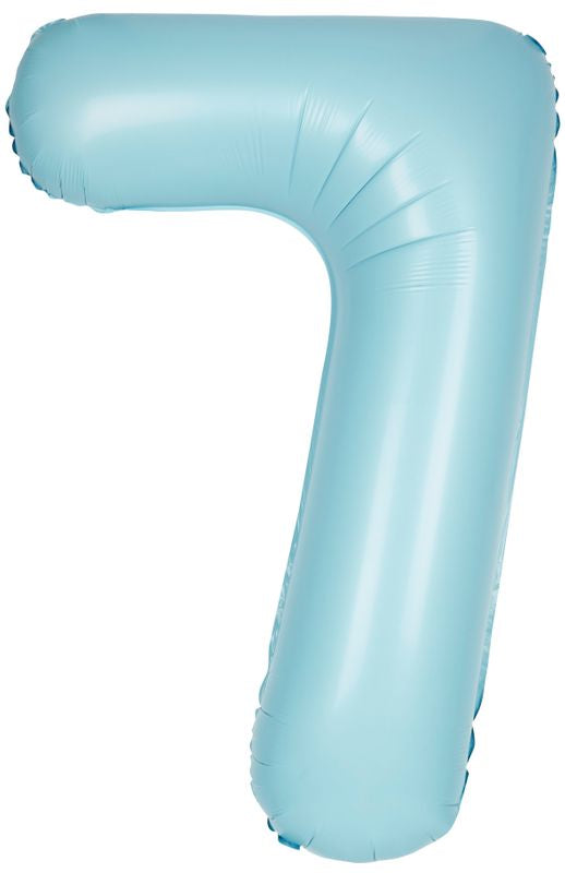 Zahlenballon Hellblau