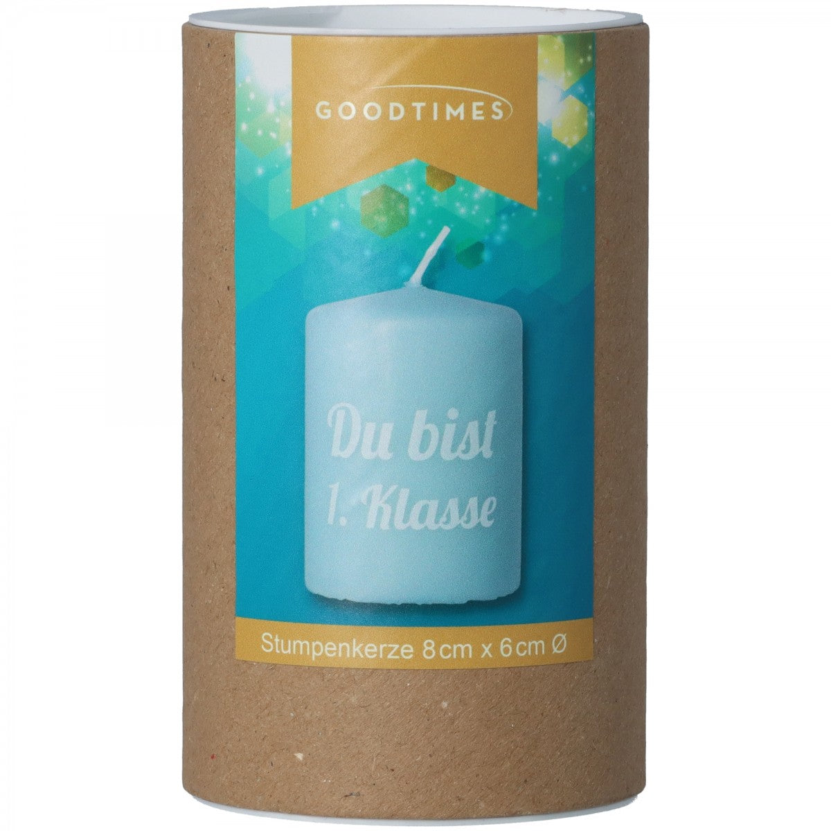 Kerze 1.Klasse Einschulung Deko Blau Schulkind Schulstart Schulanfang